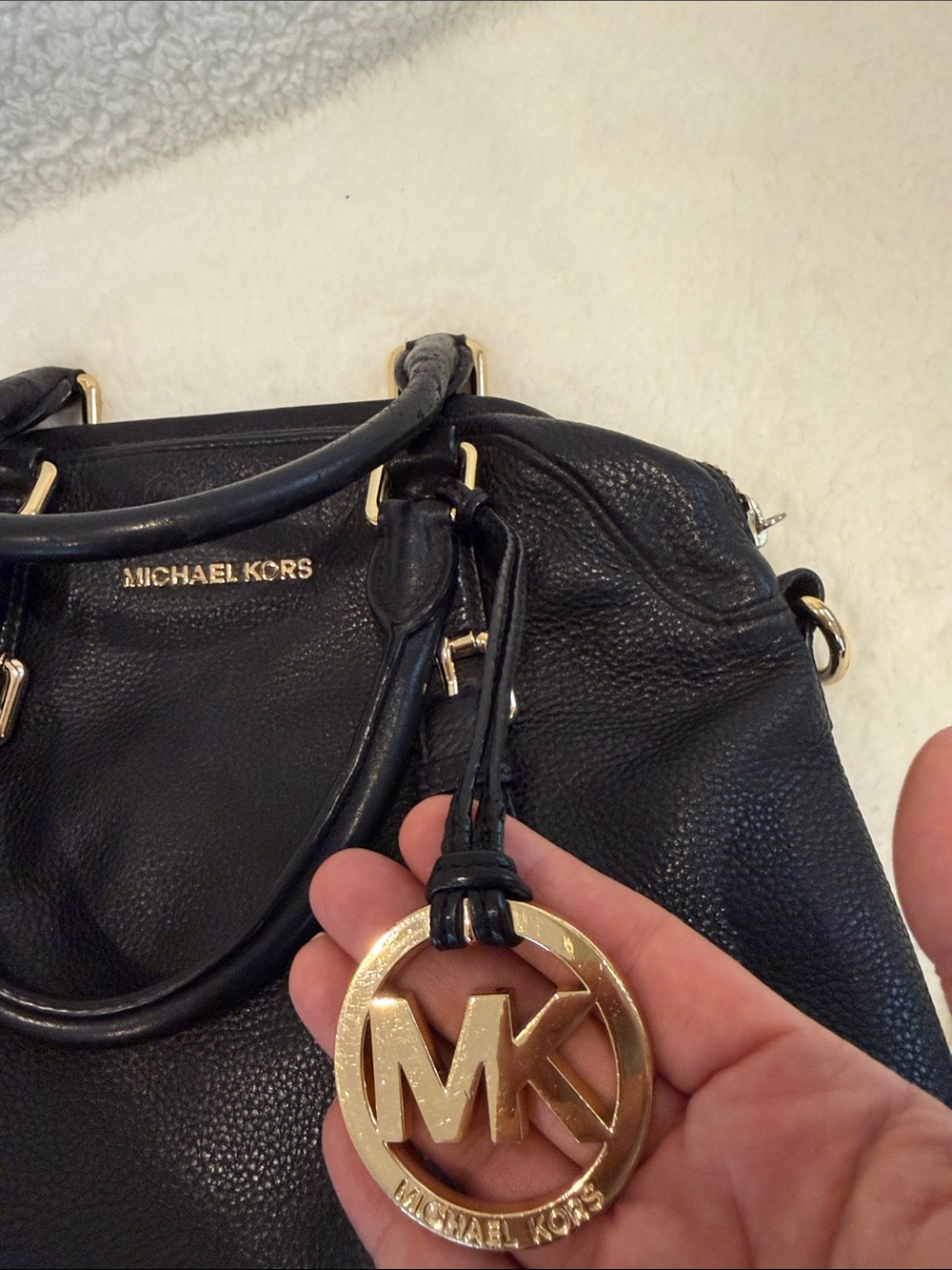 Micheal Kors | Bedford Satchel 
Pebbled leather - large bag - Picture 10 of 12